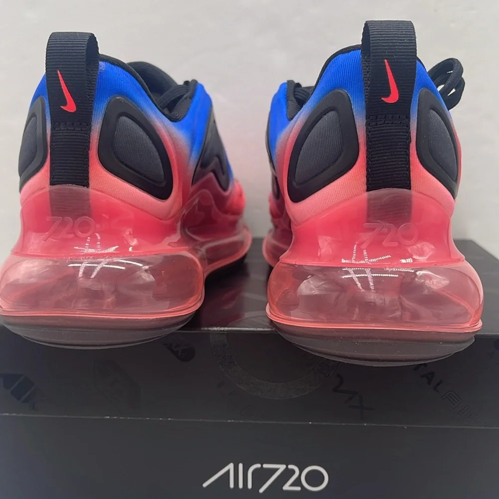 Nike WMNS NIKE AIR MAX 720
BLACK/RACER BLUE-FLASH CRIMSON
AQ3196 013 Sneakers - Picture 13 of 16